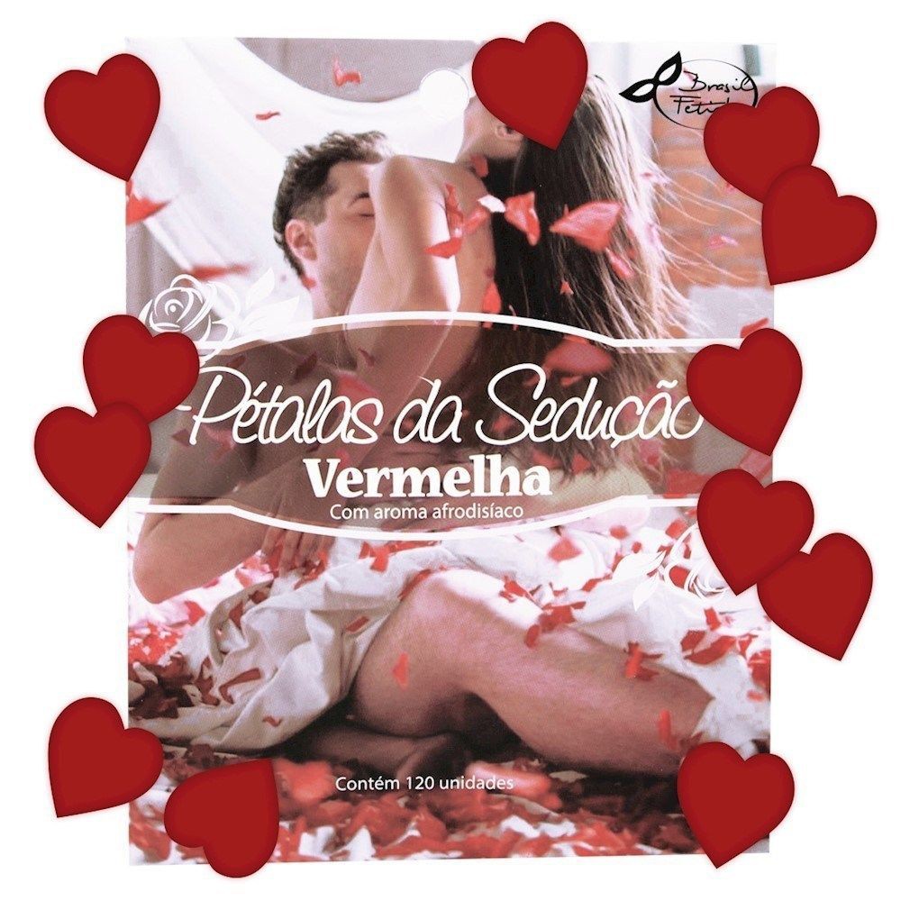 Pétalas de rosas aromatizadas e em formato de coração.

R$26,00