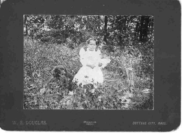 Marion Cathlena Helms in 1900 at age 2 in Cottage City, Massachusetts