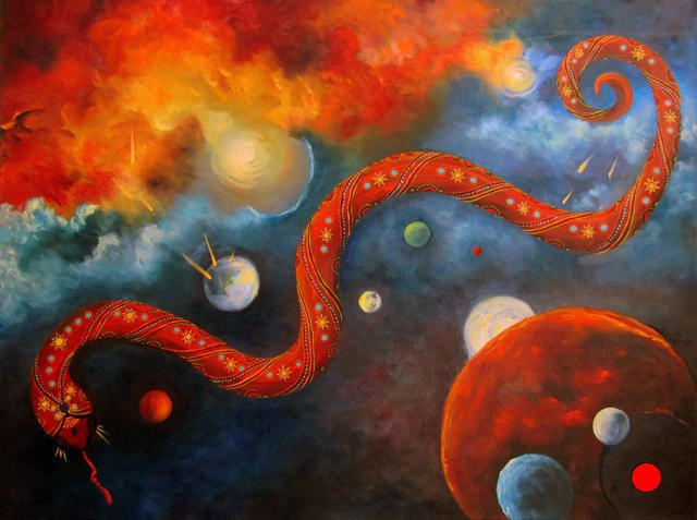 Cosmic Serpent
30 x 40 inches
Oil on canvas
