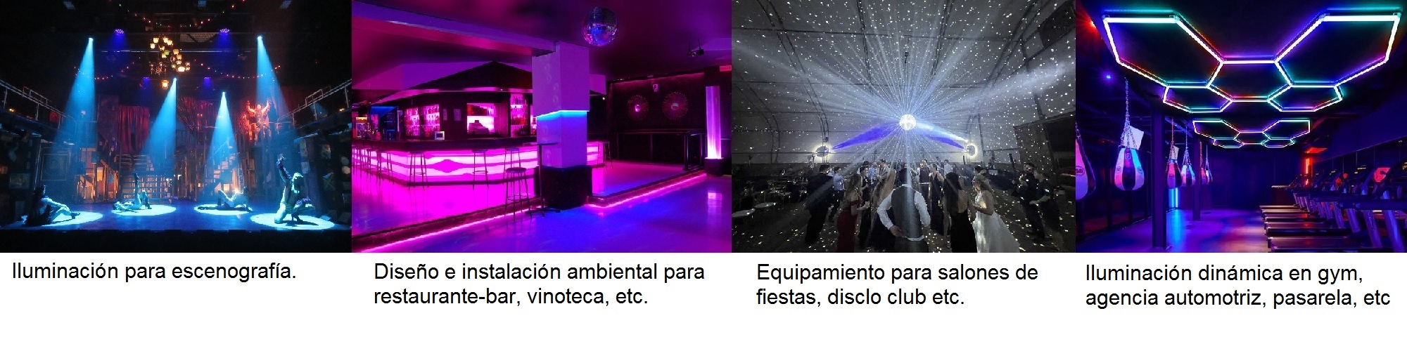 Escenografía, ambiental, equipamiento y dinámica.