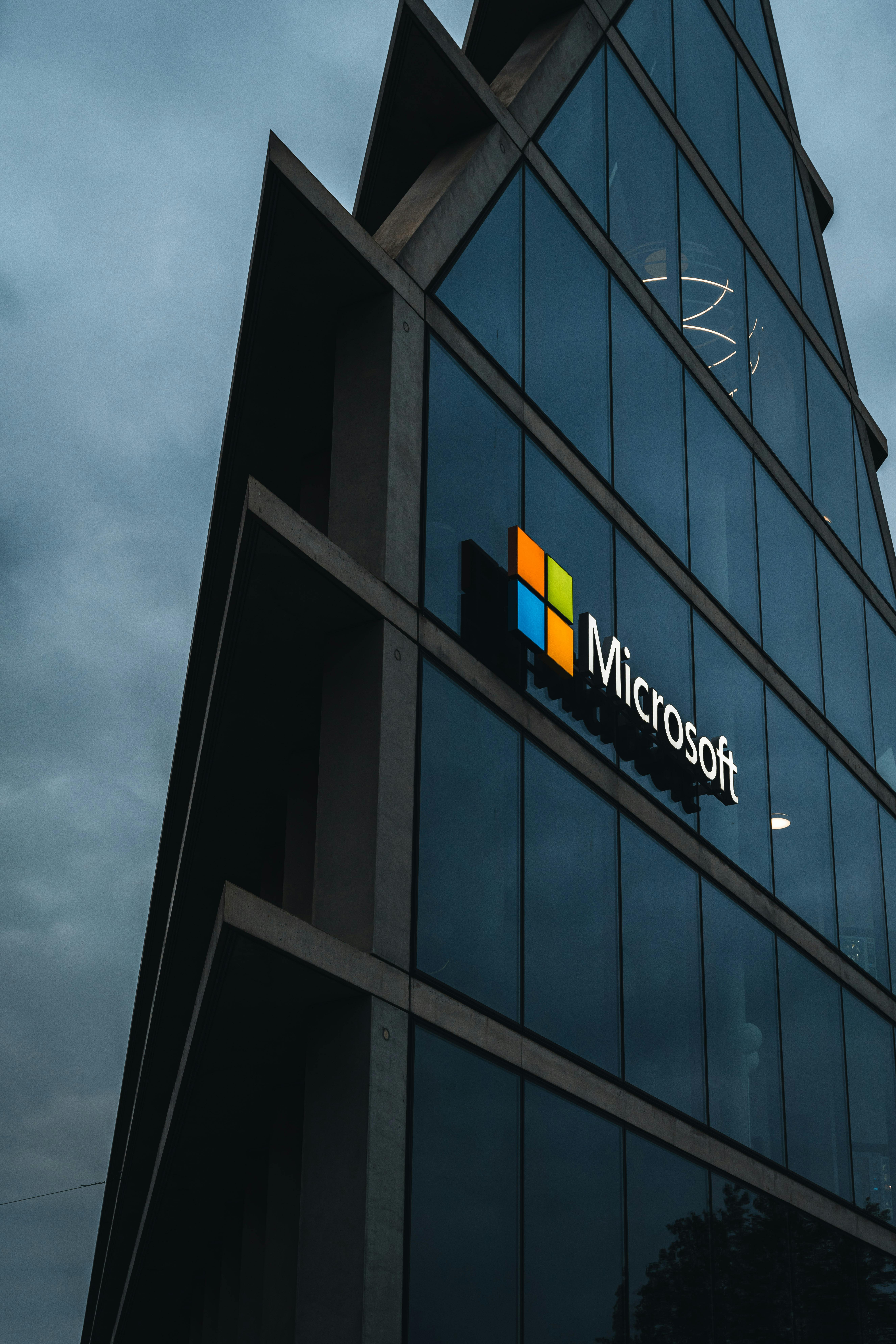 exterior of Microsoft building