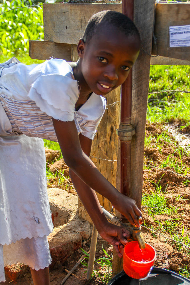 Well in Moi's Bridge, Kenya dug in 2014 after 1st  Running & Walking Well 5K.