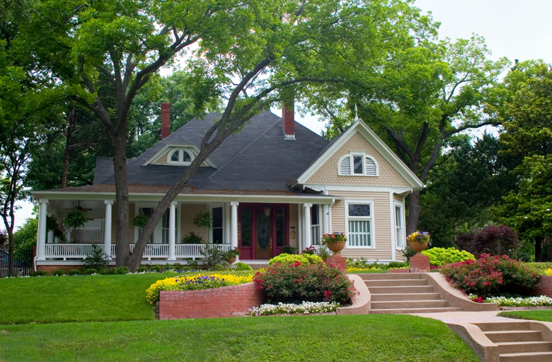 House with cement steps||||