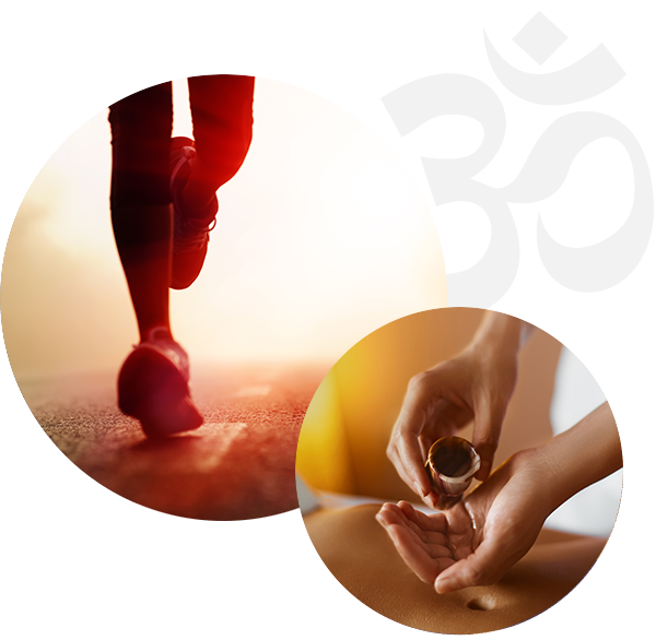 People practising yoga