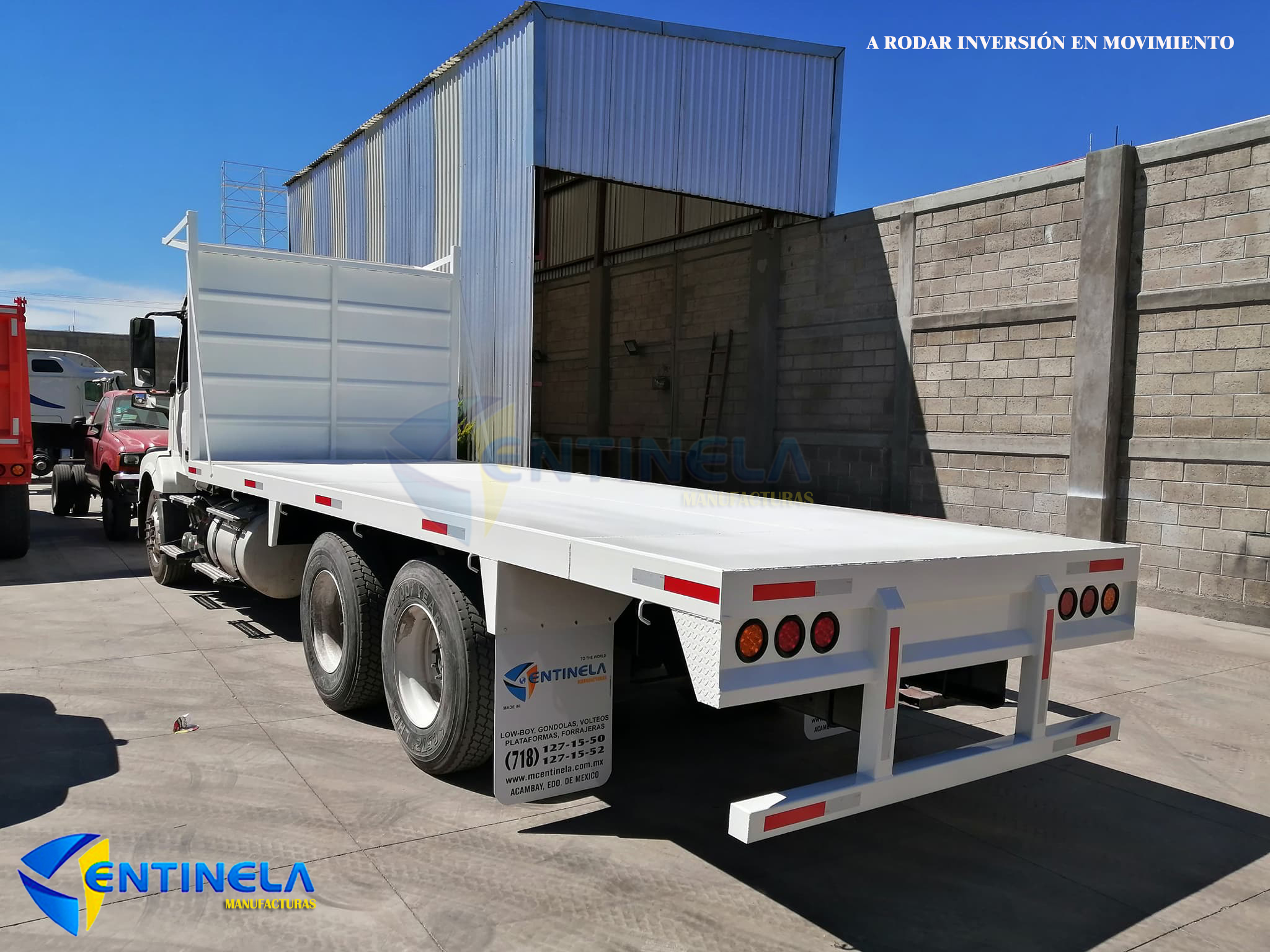 Plataforma sobre chasis 7 m de largo