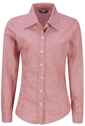 BLUSA MICROCUADRO MANGA LARGA