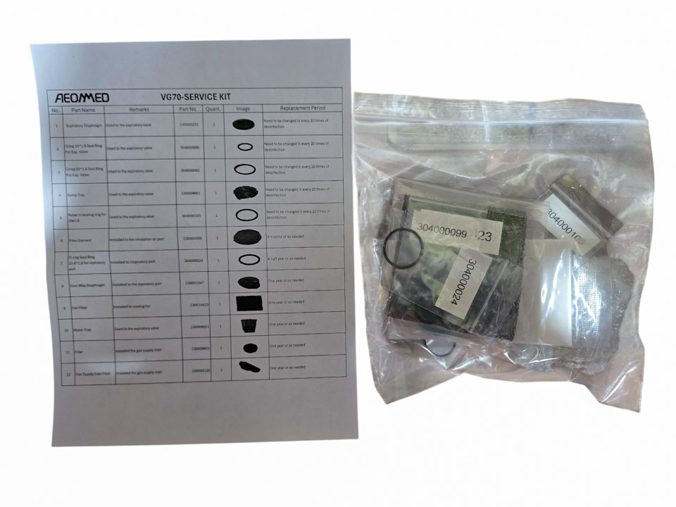 Kit de mantenimiento Aeonmed VG-70