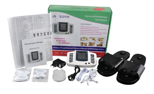 JR-309A
Masajeador de pulso de acupuntura electroestimulación
estimulador muscular eléctrico, máquina de fisioterapia, 16 almohadillas