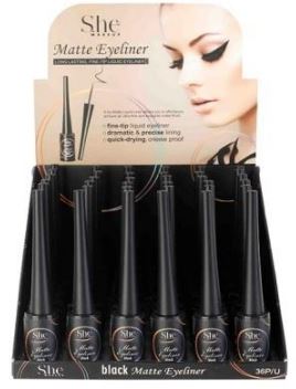EL02MBK
MATTE BLACK LIQUID EYELINER
