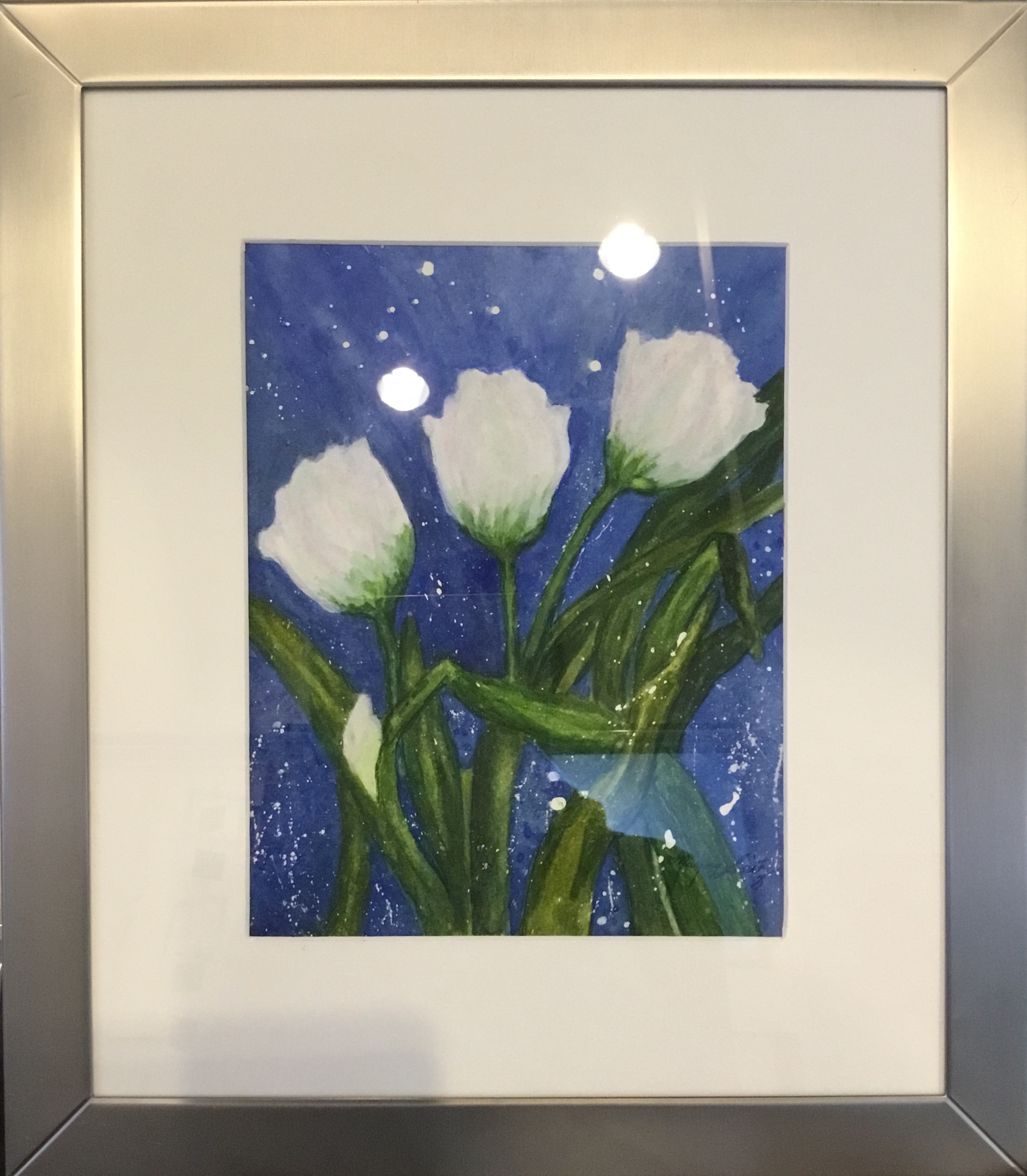 Tulips in Air
Watercolor
7.5” X 9.5”
$175.

