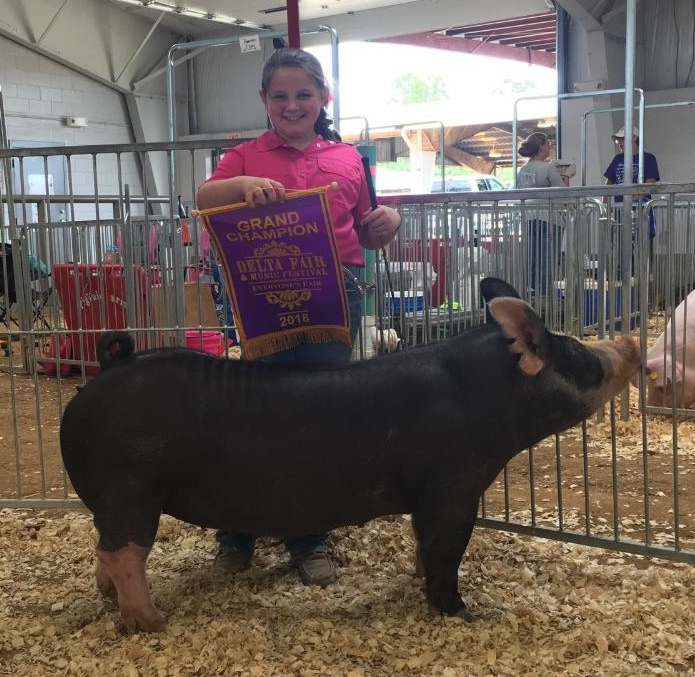 Ann Thomas Lowery
2018 Delta Fair & Music Festival
Champion Berkshire Gilt