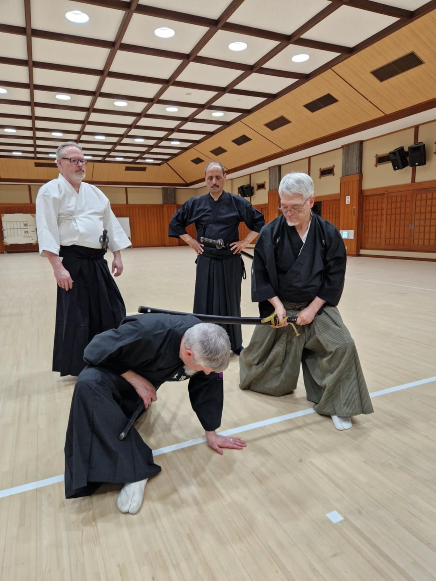 Nomura Sensei giving some insight into technique.