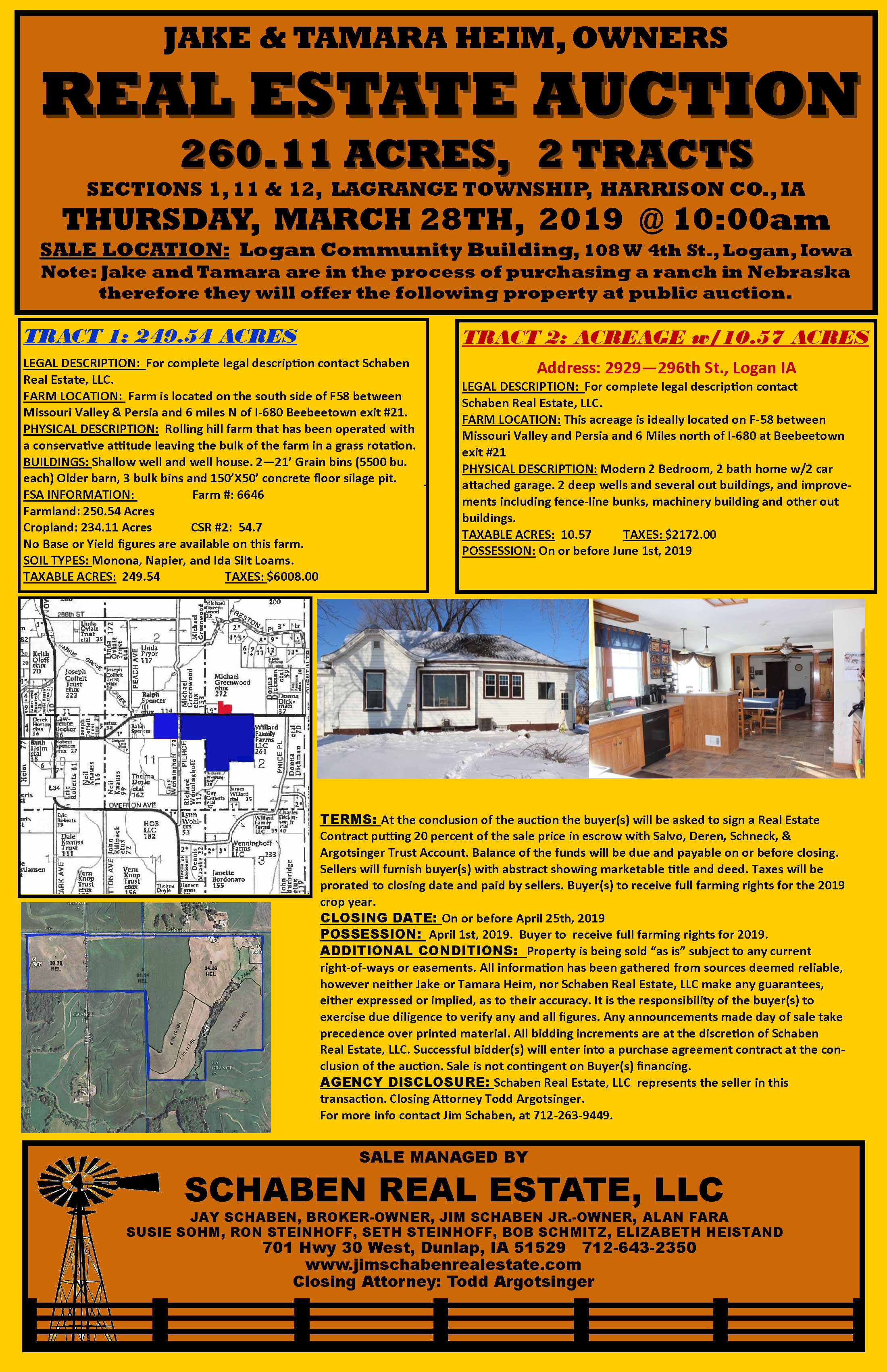 Schaben REAL ESTATE AUCTIONS SOLD