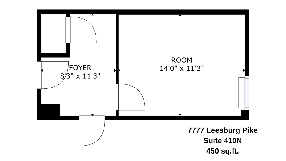 Suite 410N 450 sq.ft.