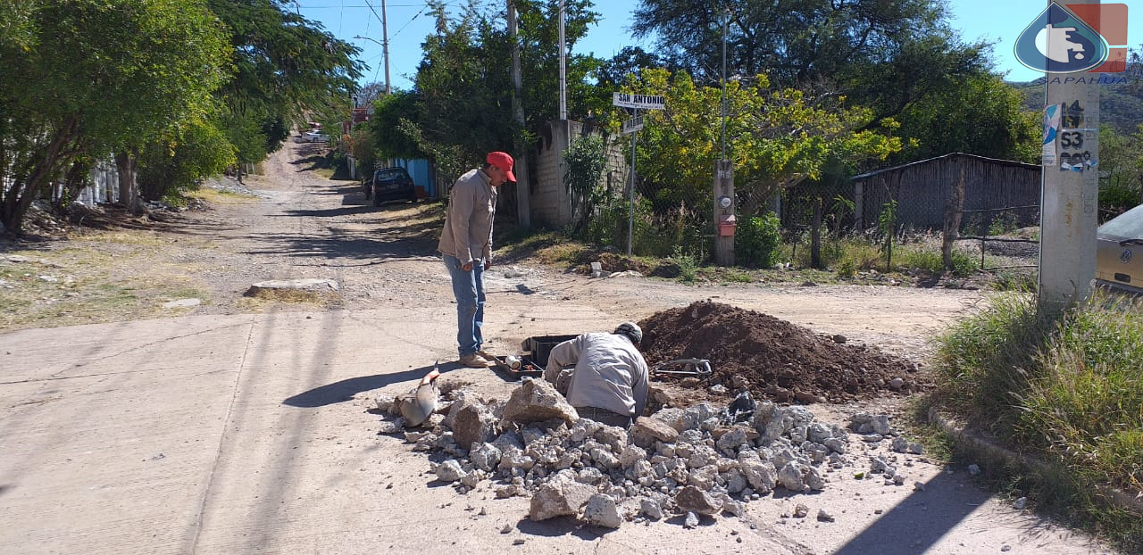 CAMBIO DE LINEA DE AGUA EN CALLE SAN ANTONIO,  COLONIA SAN MATEO