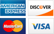 We accept American Express, Discover, MasterCard and Visa.||||