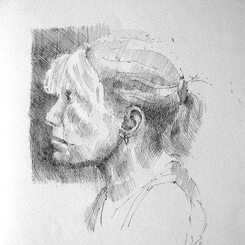 Life/Drawing A Head 180108#1