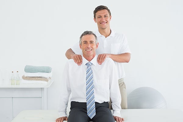 Chiropractor Massaging