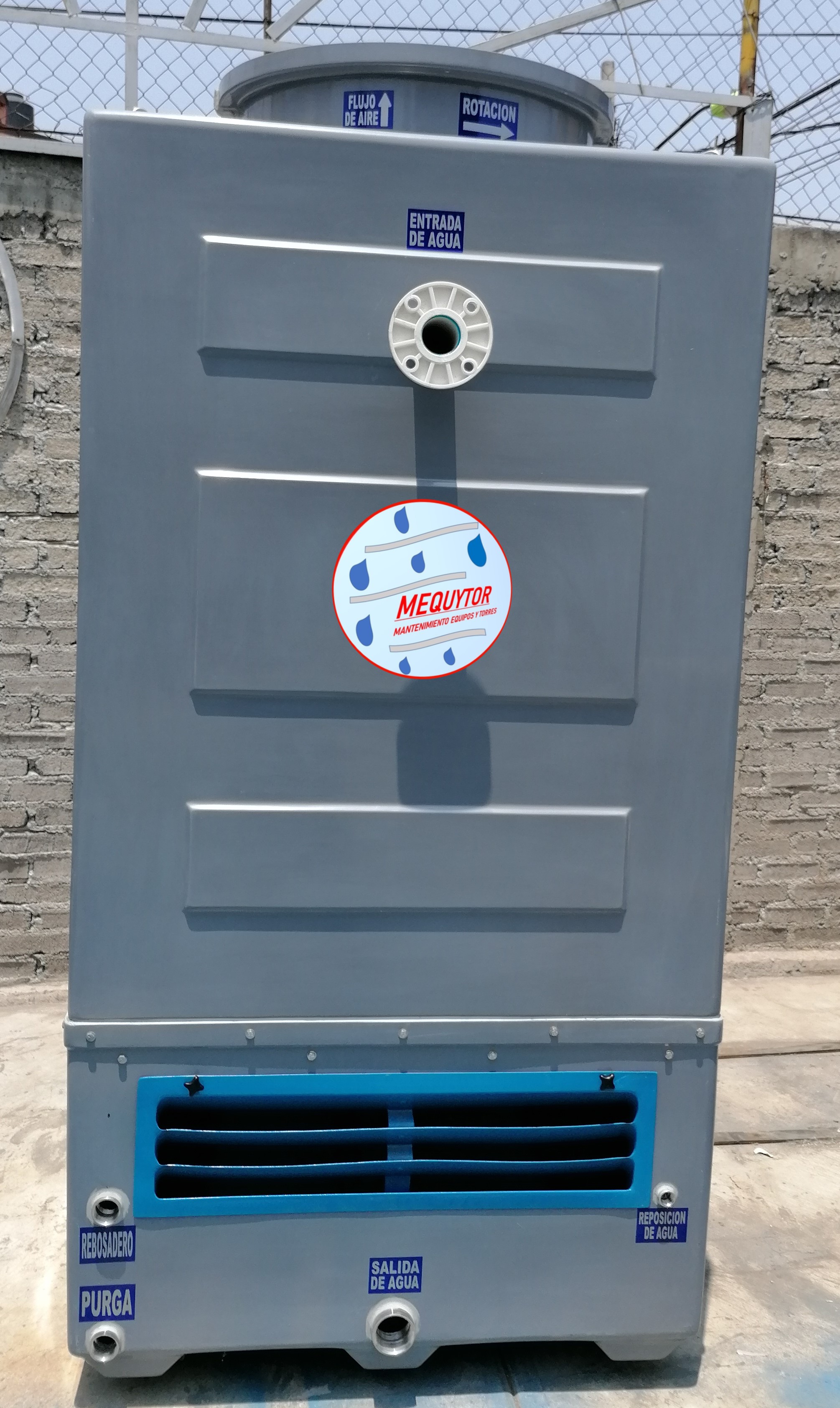 TORRE DE ENFRIAMIENTO MODELO TE-4-3-3.0 FIBRA DE VIDRIO