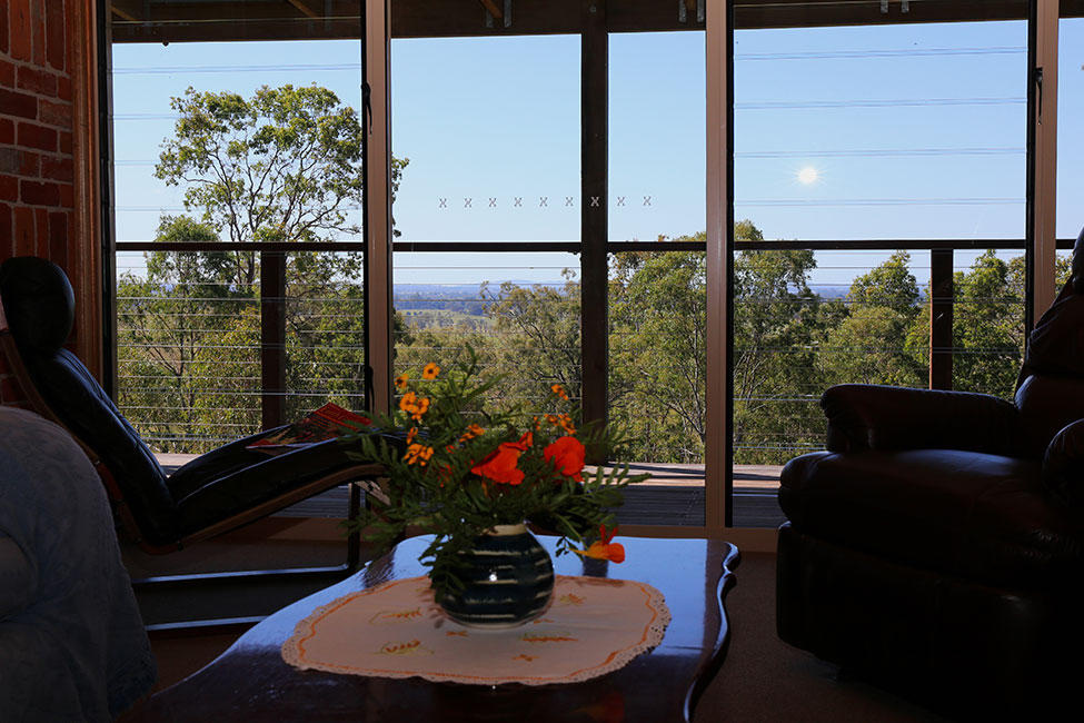 Sit back and relax while enjoying a beautiful view from the living room