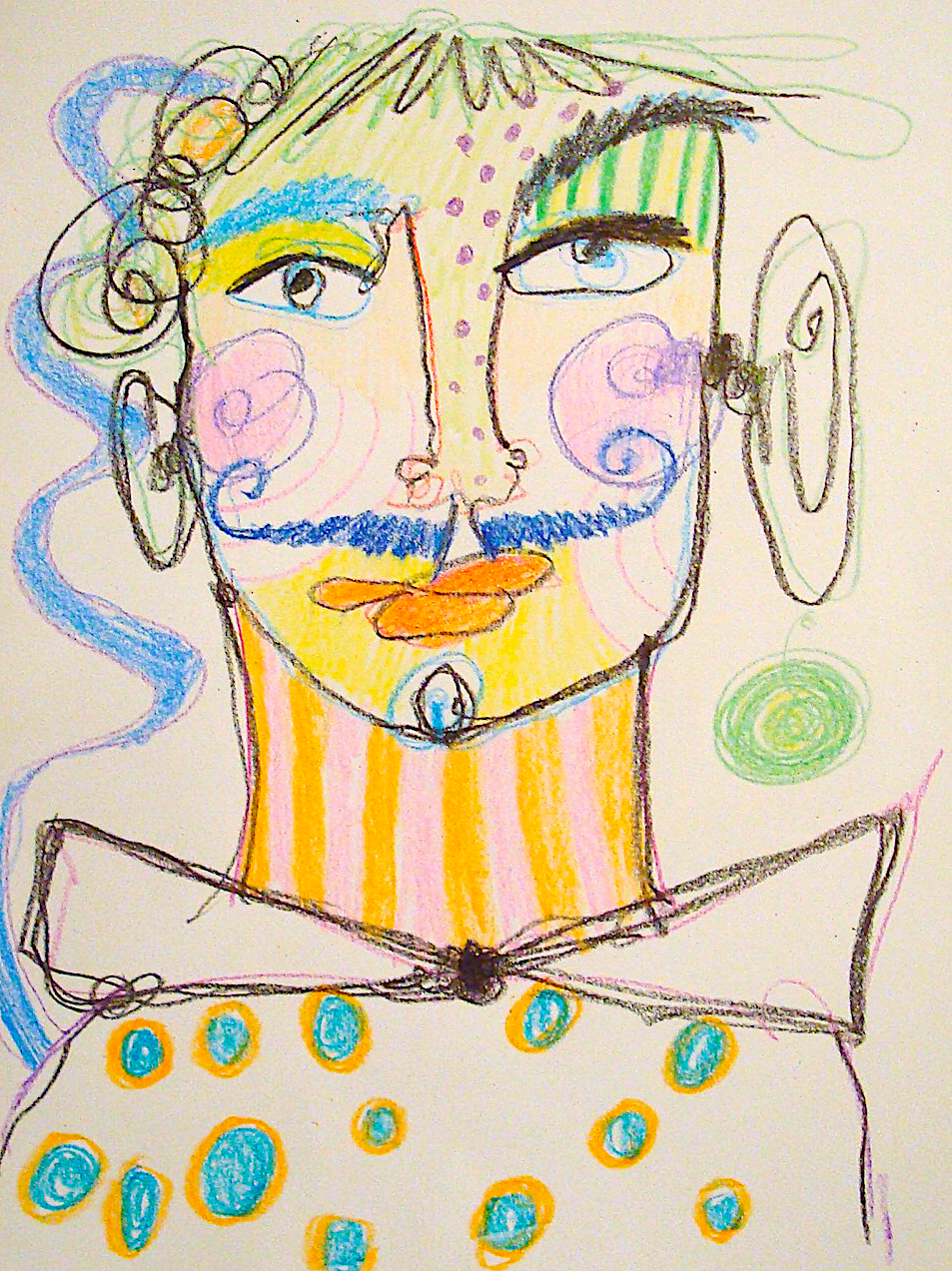 Abstract drawing by Angelina Possemato Dolores