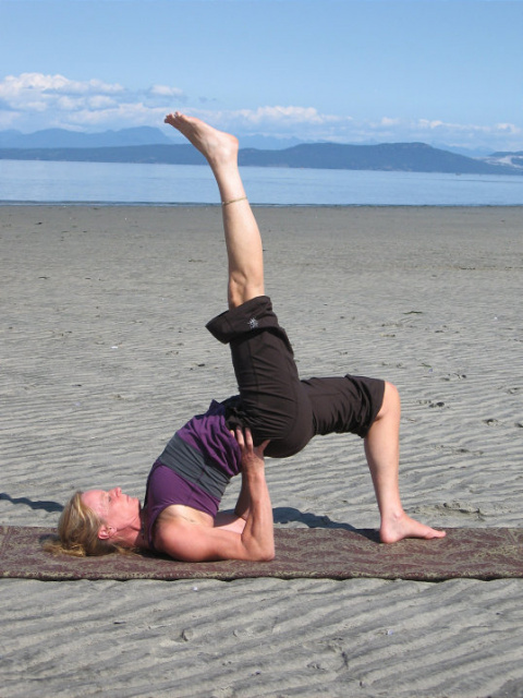 Setubandhasana - Bridge Pose variation