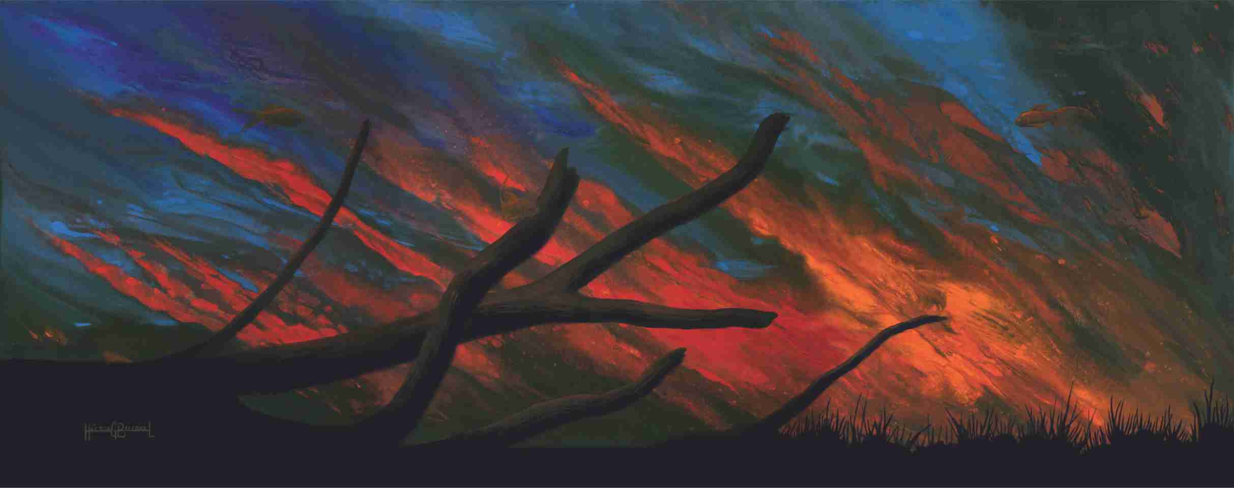 Técnica: Acrílico
Dimensión: 50 x 122 cms.