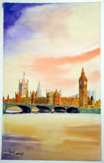 Westminster Bridge ........ Watercolour