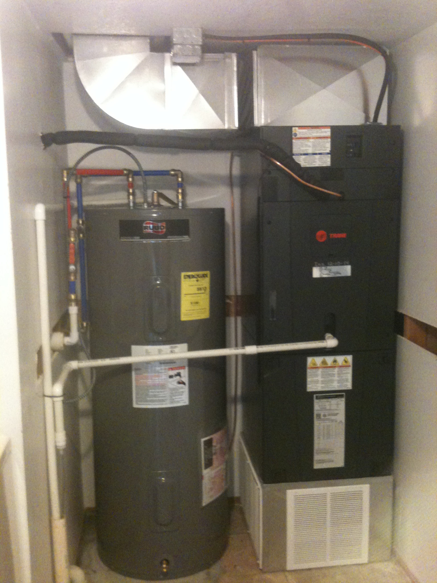 Water Heater and Air Handler Installation