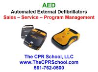 Image showcasing CPR and first aid training advertisement with stylized medical symbols and text emphasizing readiness and precision.
