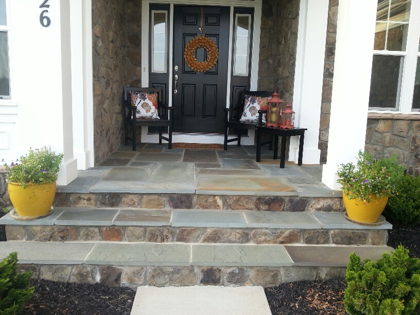 Residential Stone Entryway