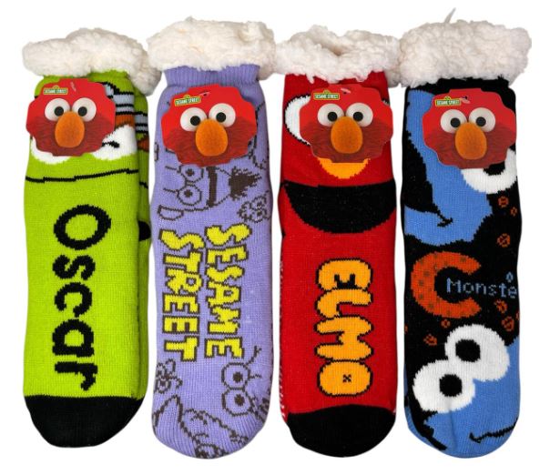 55101
SEASEME STREET ASSORTED SHERPA SOCKS
690102551014
48 CS PACK