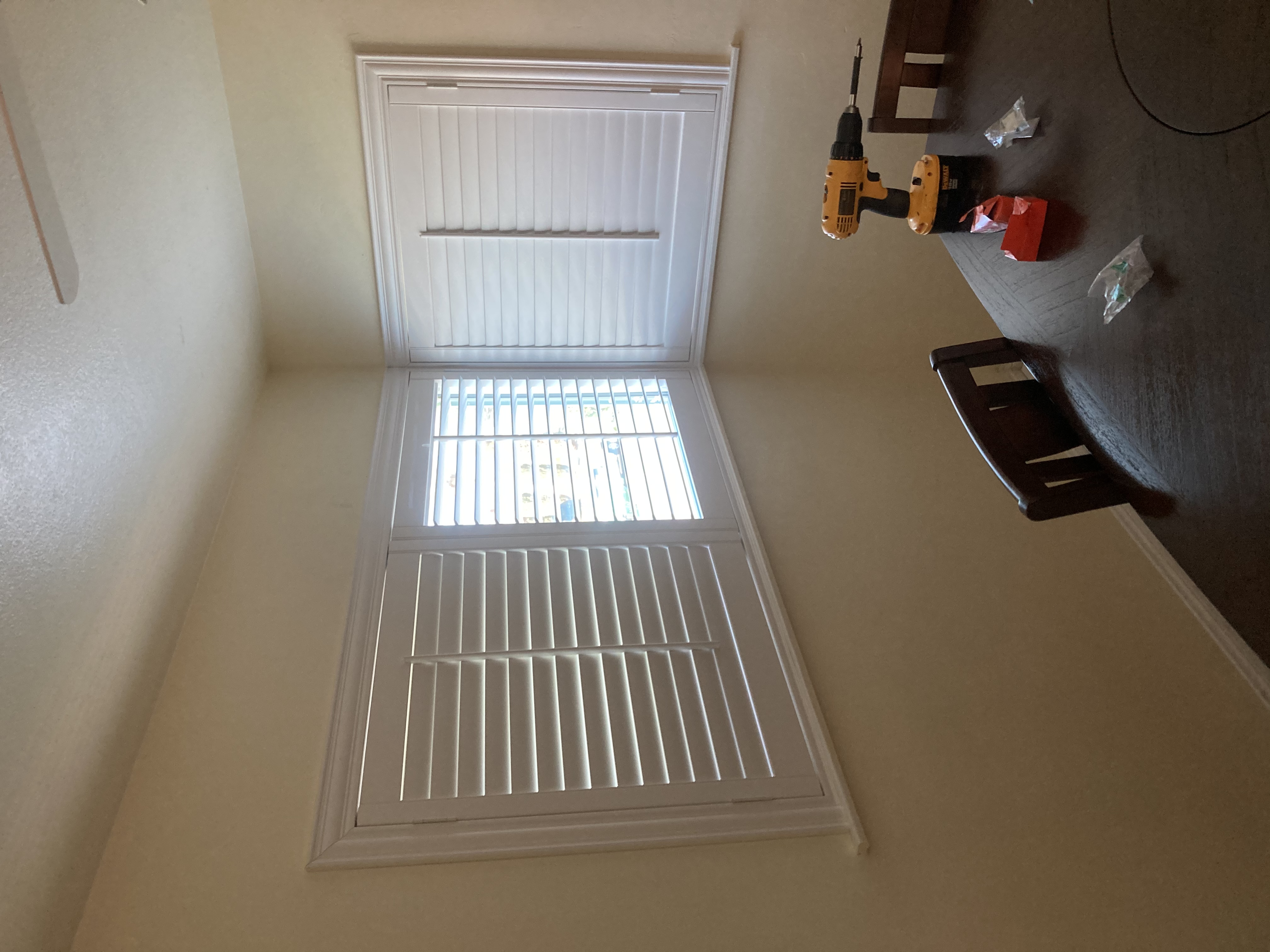 After shutters installation