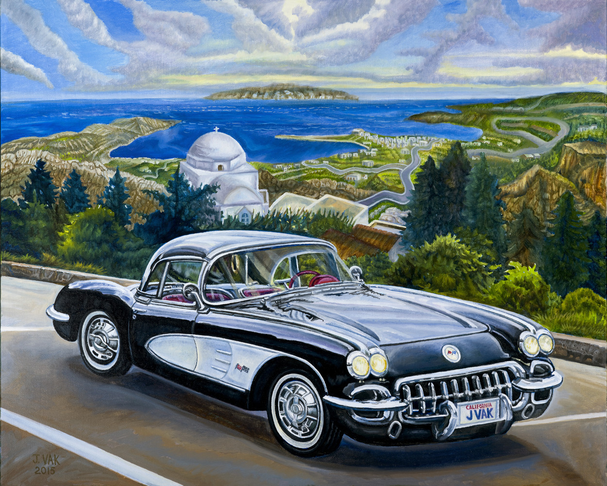 1959 Chevrolet Corvette Roadster
24 X 30 Original Oil
$2500
2015