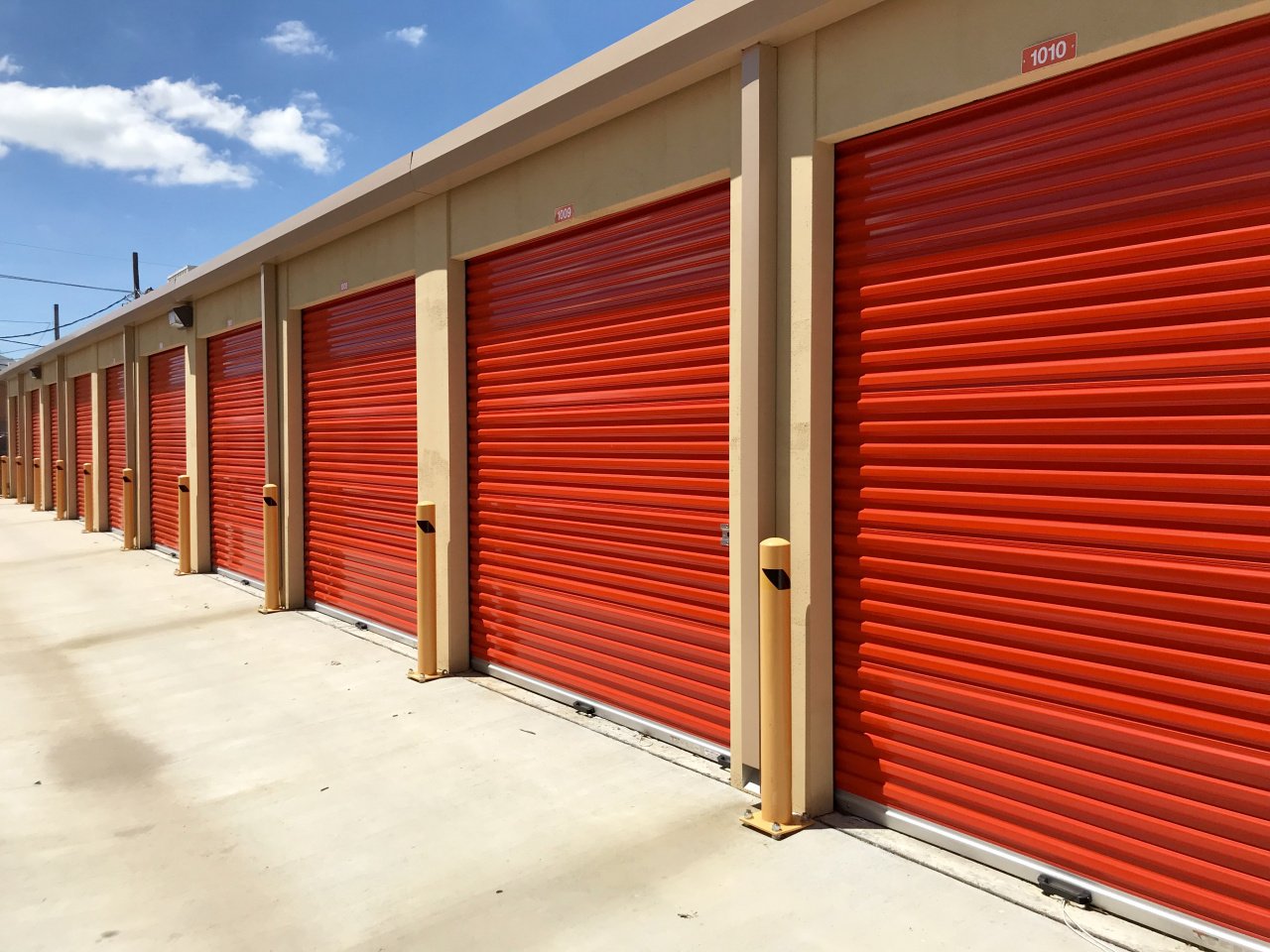 Row of Climate Controlled Self Storage Units