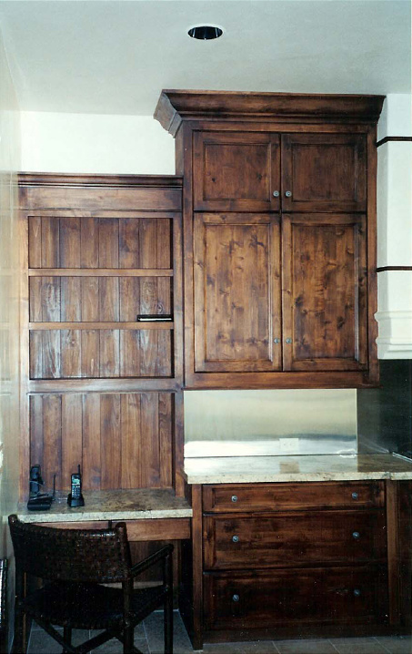 Custom Dark Wood Kitchen