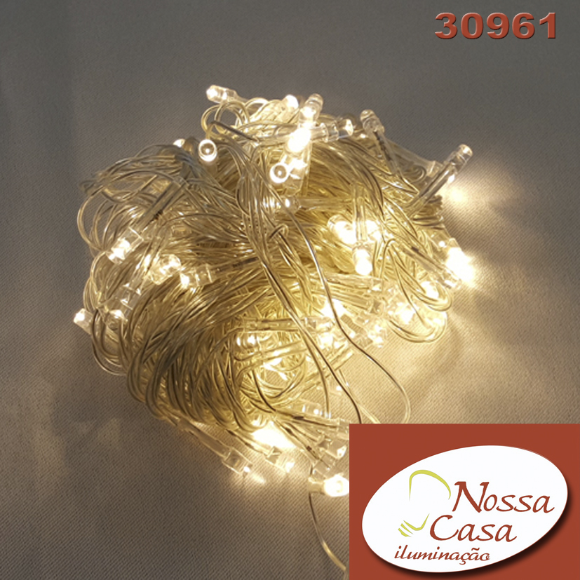 Conj. 10o leds branco morno