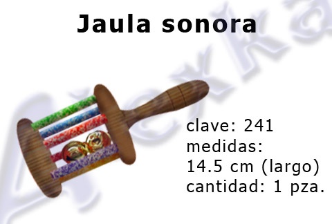 JAULA SONORA
AK 241 NO. 125
$343.75
