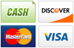 We accept Cash, Discover, MasterCard and Visa.||||