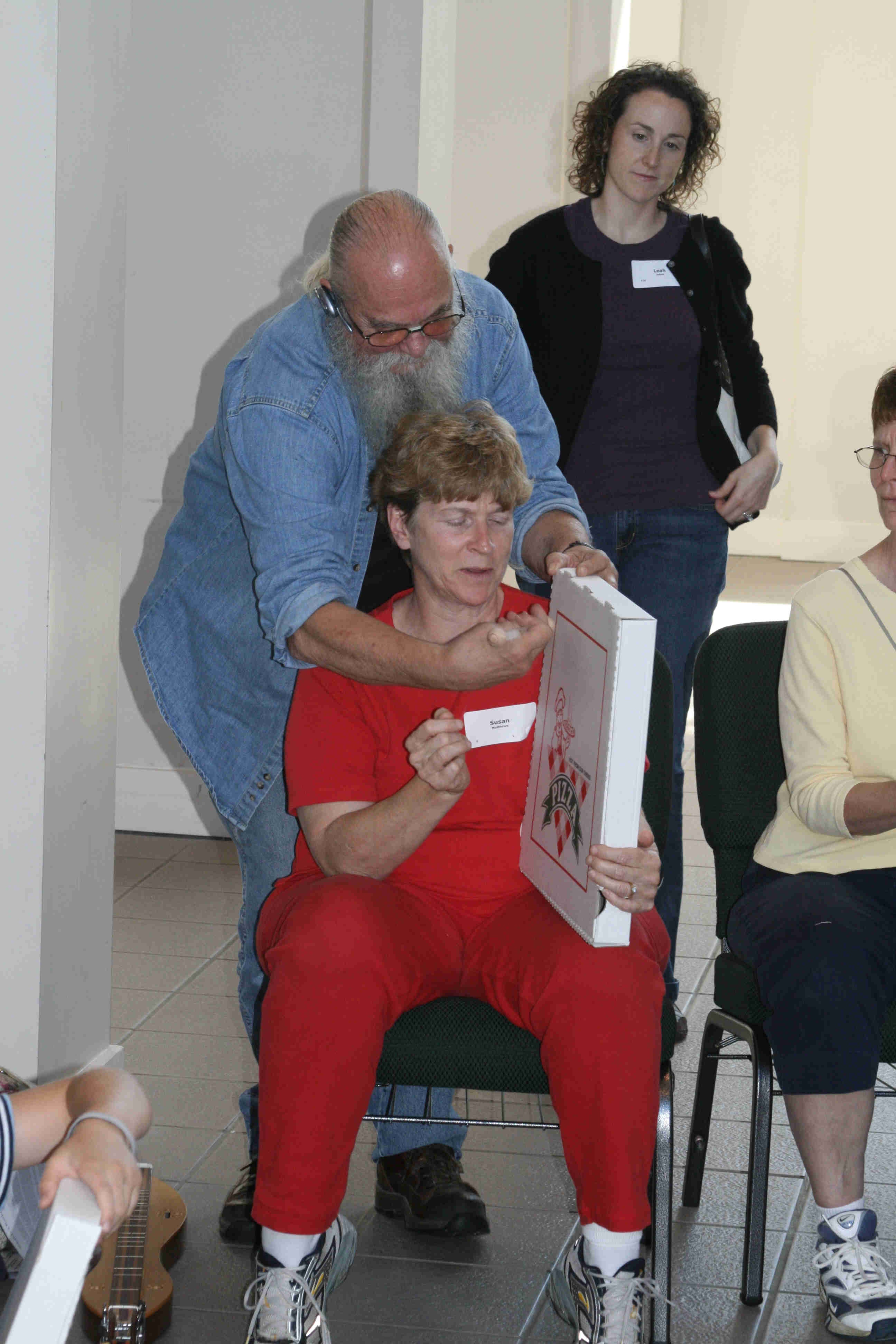 Doug Felt teaching pizza box bohdran 2007