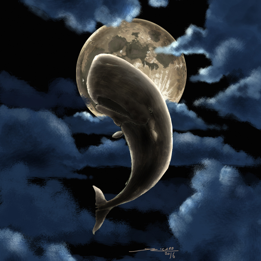 Luz de Luna. Ilustración digital, 2016