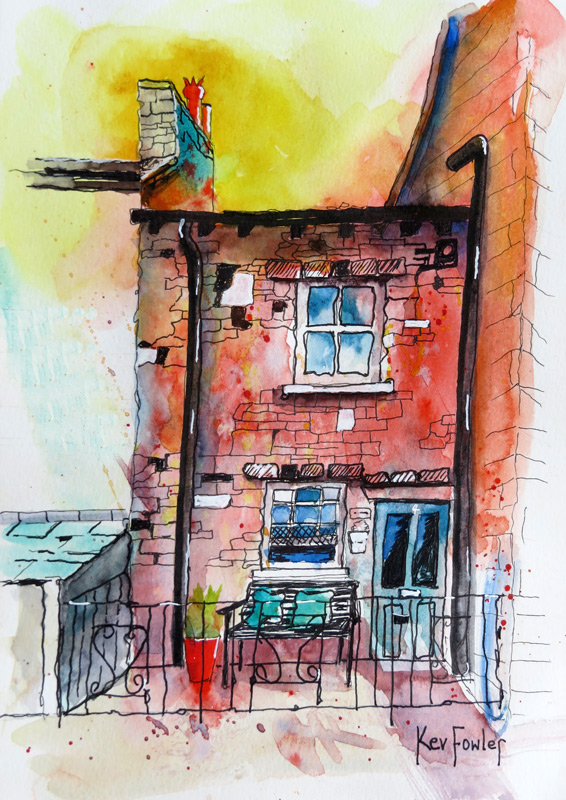 Wee Toad Hole
Pen and Wash 
A4 Hot Press Wacolour paper 180lb
SOLD