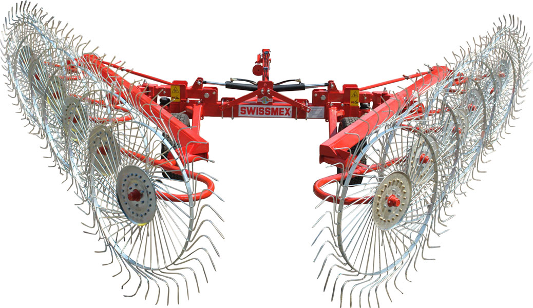 Cosechador d forraje-rastrillo 12 aros