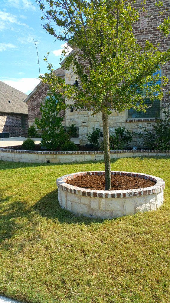 Limestone and brick caps