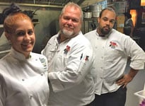 Chef Bob (middle) and His Staff