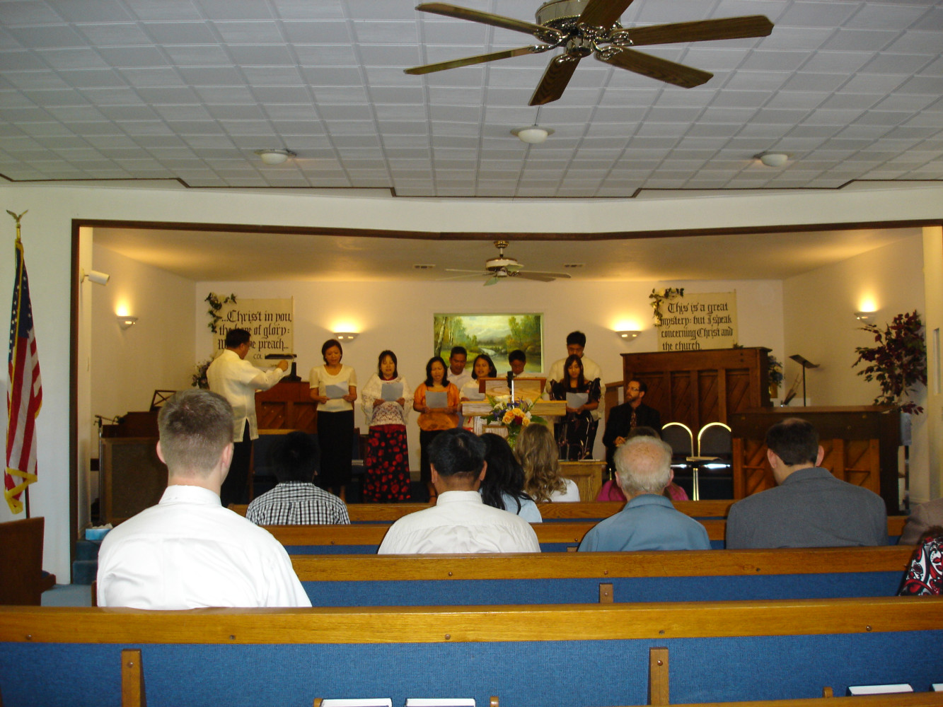 Filipino group singing