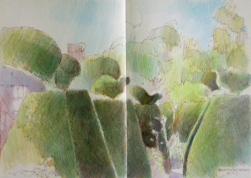 The Bird Topiary at Great Dixter