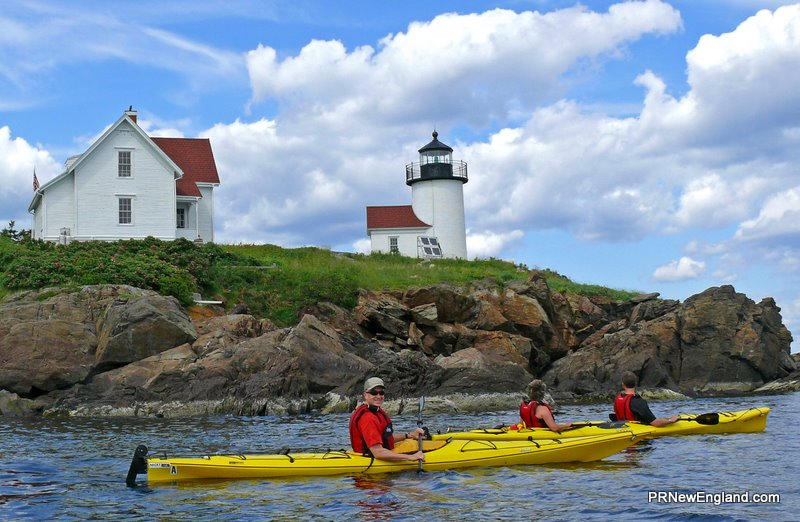 Kayaking at Maine Lighthouse