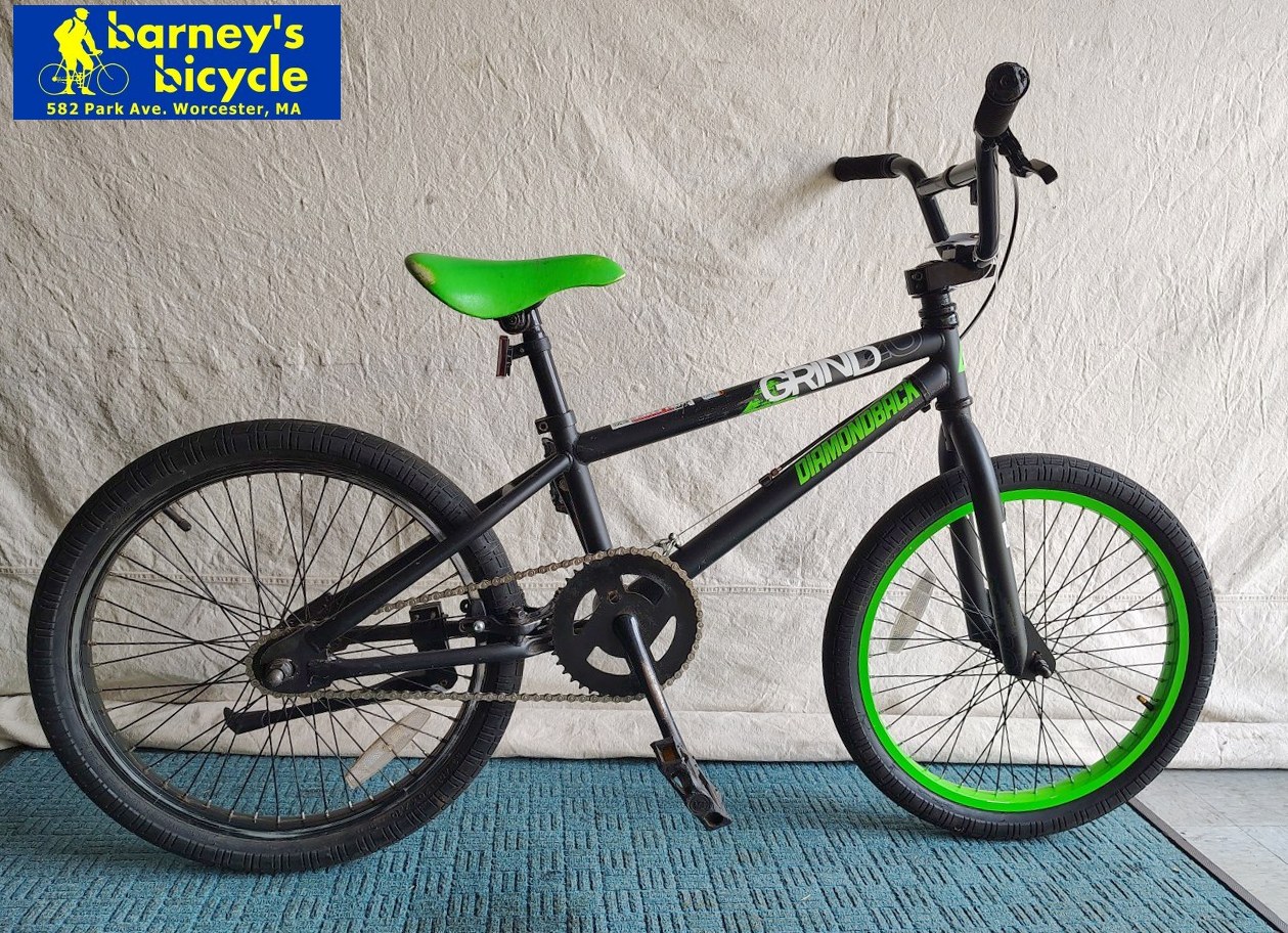 Diamondback Grind
Wheel Size: 20"/ Ages 8-12
Speeds: 1spd Freewheel / Hand Brake
Price: $219.00 (Professionally Tuned)

