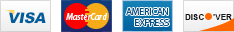 We accept Visa, MasterCard, American Express and Discover. We accept Visa, MasterCard, American Express and Discover.